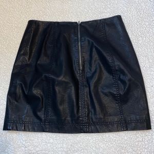 Leather Free People Skirt